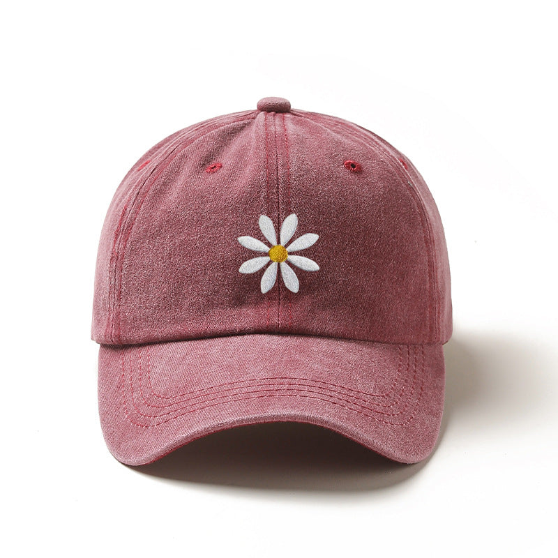 Casquette de baseball brodée avec une couronne ronde en coton et une visière à pic