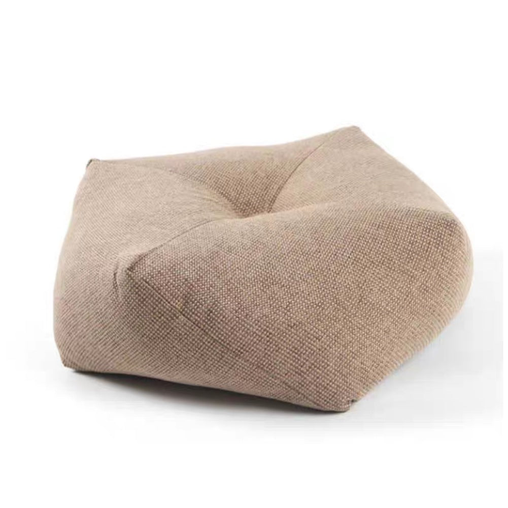 Coussin de sol de lin carré look