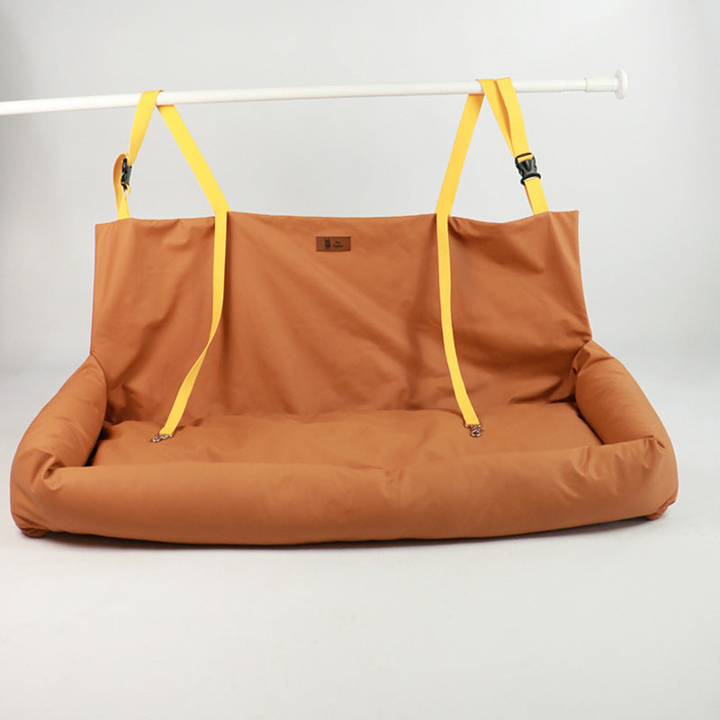 High-end Car Dog Bed Double Rear Seat Pet Kennel Mat Waterproof Car Safety Seat