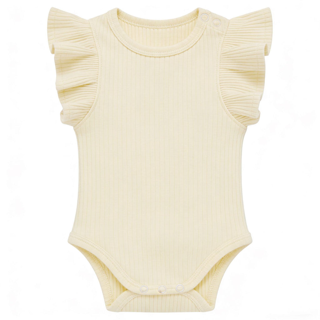 Bébé Romper tricoté à côtes