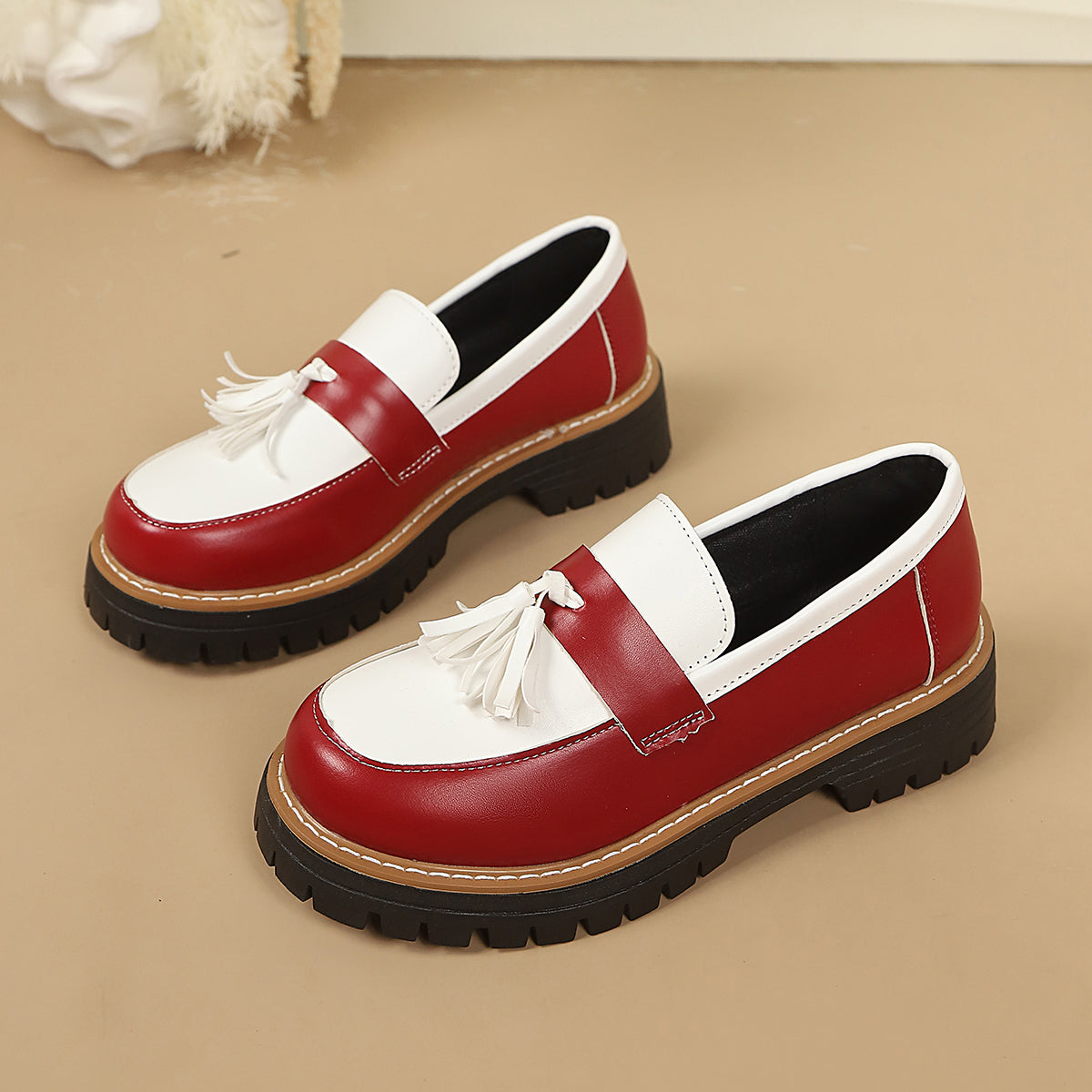 Mocassins pour femmes Vintage Plus Taille Bow
