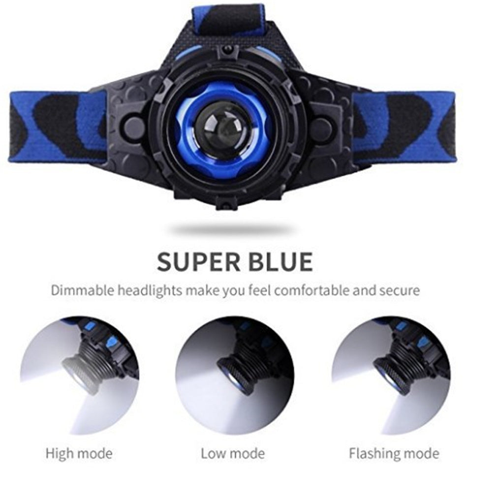 Projecteur à LED rechargeable en polymère intégré Portable Capteur à tête
