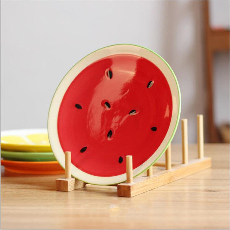 Plaque de céramique maison Fruit créatif 8 pouces