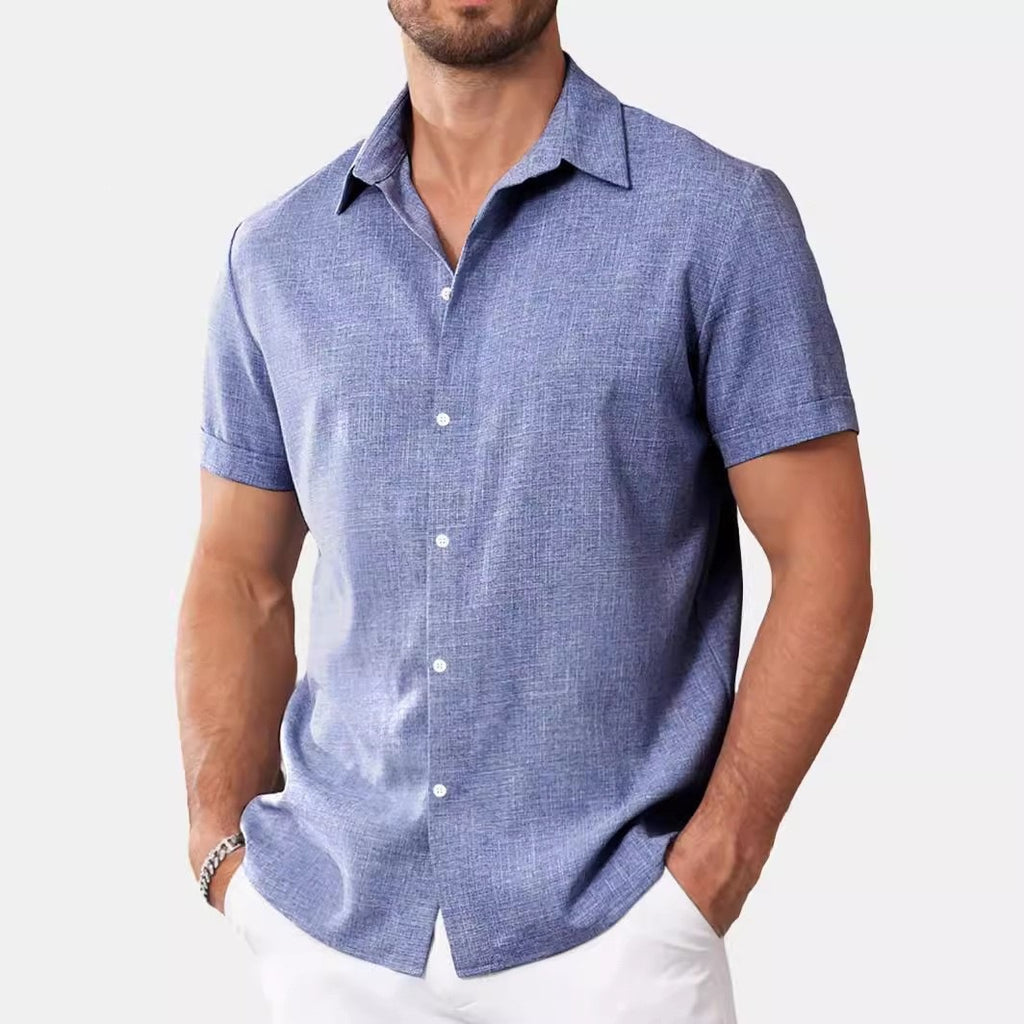 Chemise casual imprimé à manches courtes pour hommes
