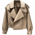 Veste en cuir véritable Veste pour femmes Manteaux en cuir mince