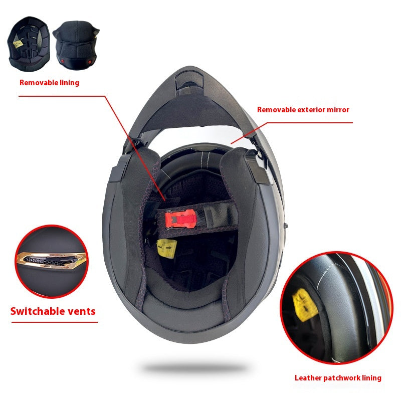 Personnalisé Big Tail Knight Sécurité Quatre saisons Casque universel