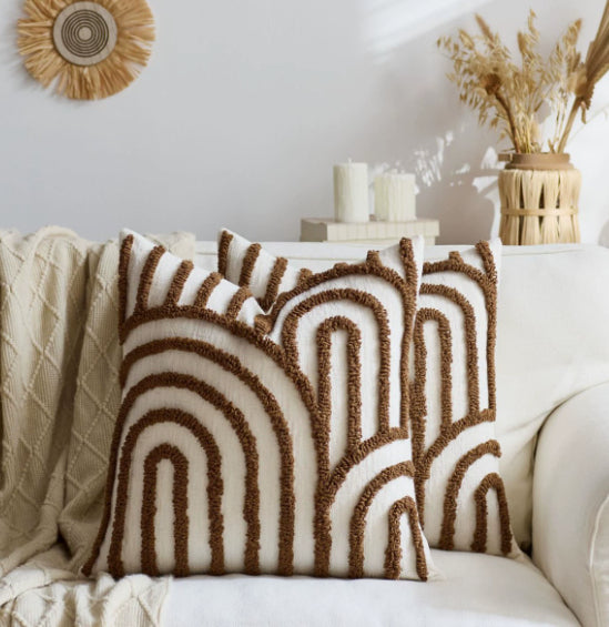 Couvercle d'oreiller à lancer Moderne Coussin d'oreiller haut de gamme léger et luxueux