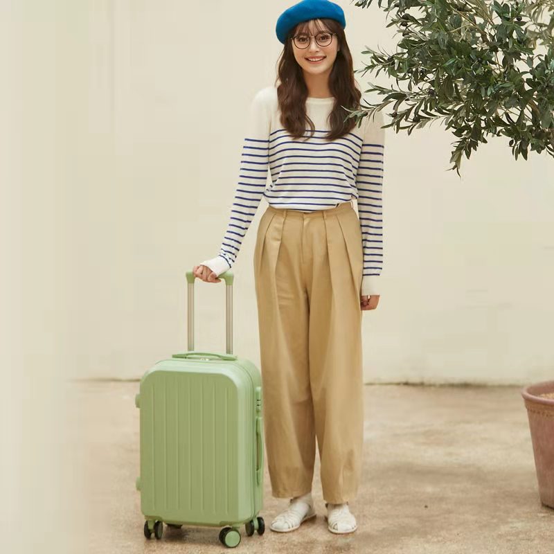 Bagages Trolley cas étudiant femme Voyage Mot de passe Valise Male Candy Couleur Etui en cuir