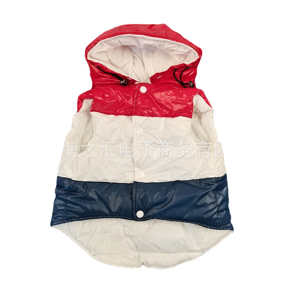 Vêtements d'automne et d'hiver pour animaux de compagnie en trois couleurs Schnauzer Teddy Français Fighting Cow Dog Cotton-p