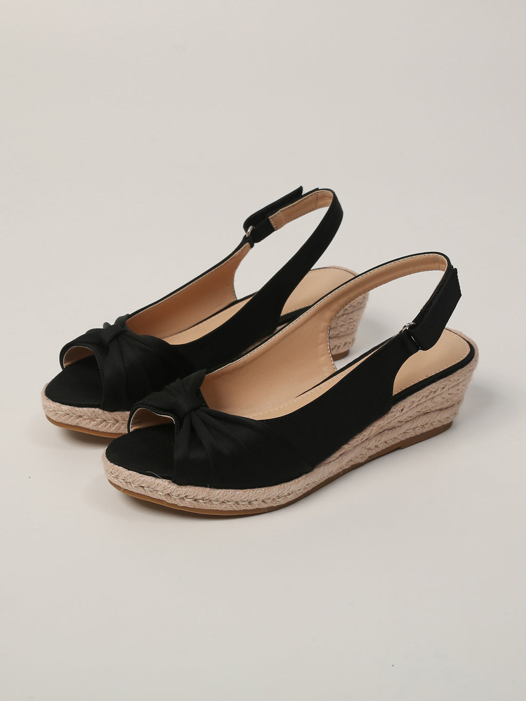 Sandales à bout ouvert Bow-tie pour femmes