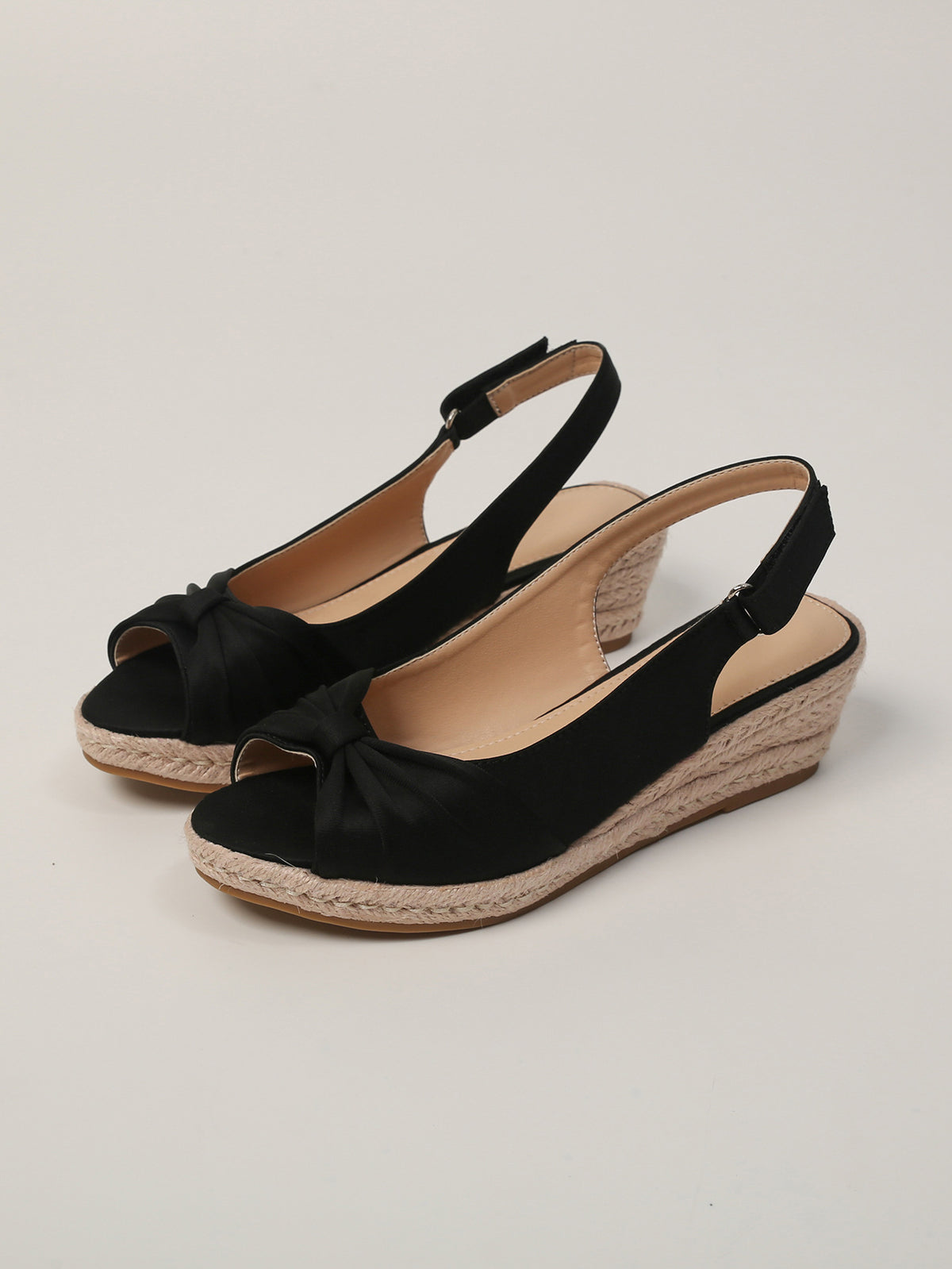 Sandales à bout ouvert Bow-tie pour femmes