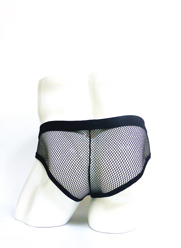 Sous-vêtements homme Transparent Mesh Slips Basse taille Convex Design Sous-vêtements hommes