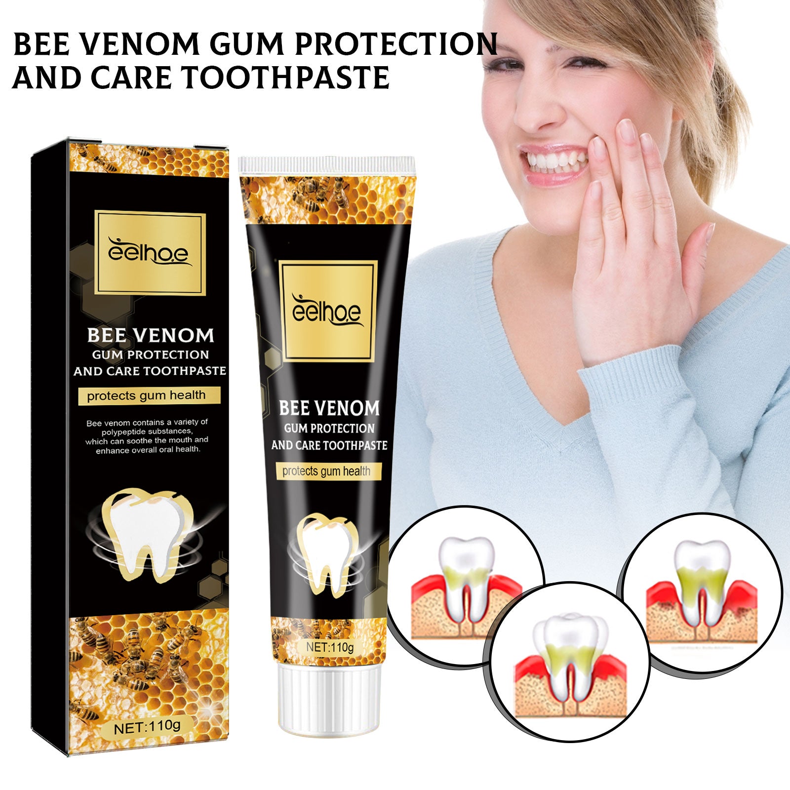 Bee V Enom Gum Protection Dentifrice 110g 1box