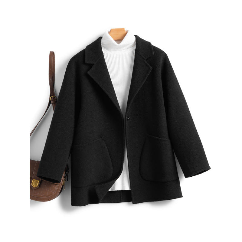 Autumn Winter Arrival Double-Faced Wool Coat