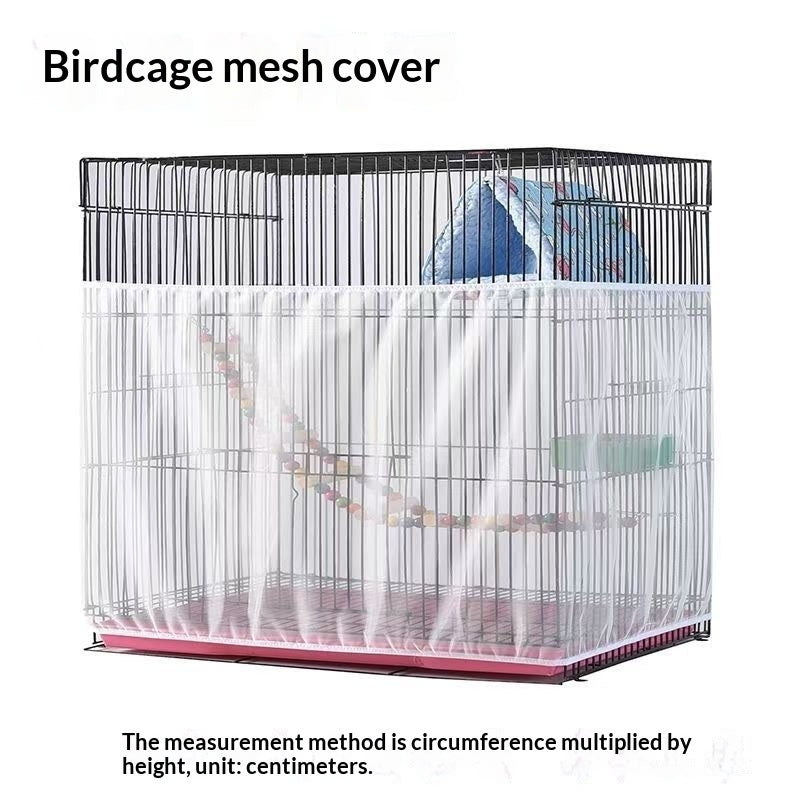 Cage d'oiseaux Couverture de maille anti-éclaboussures
