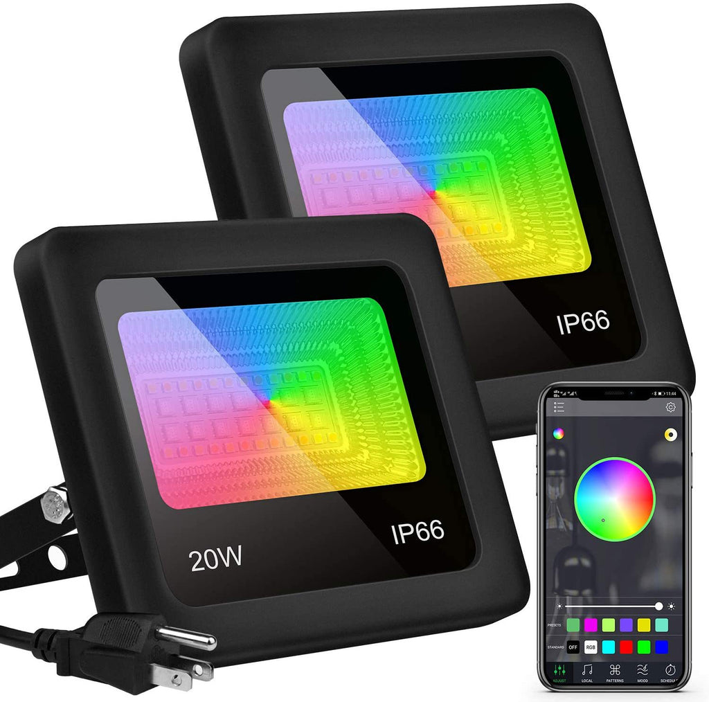 20W Rgb Bluetooth Dual Color Intelligent de la voix Timing Light Outdoor