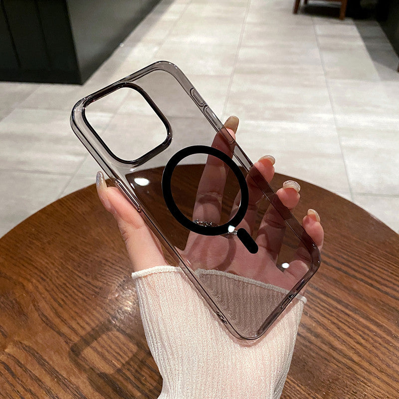 Cas de téléphone transparent non jaune ultra mince