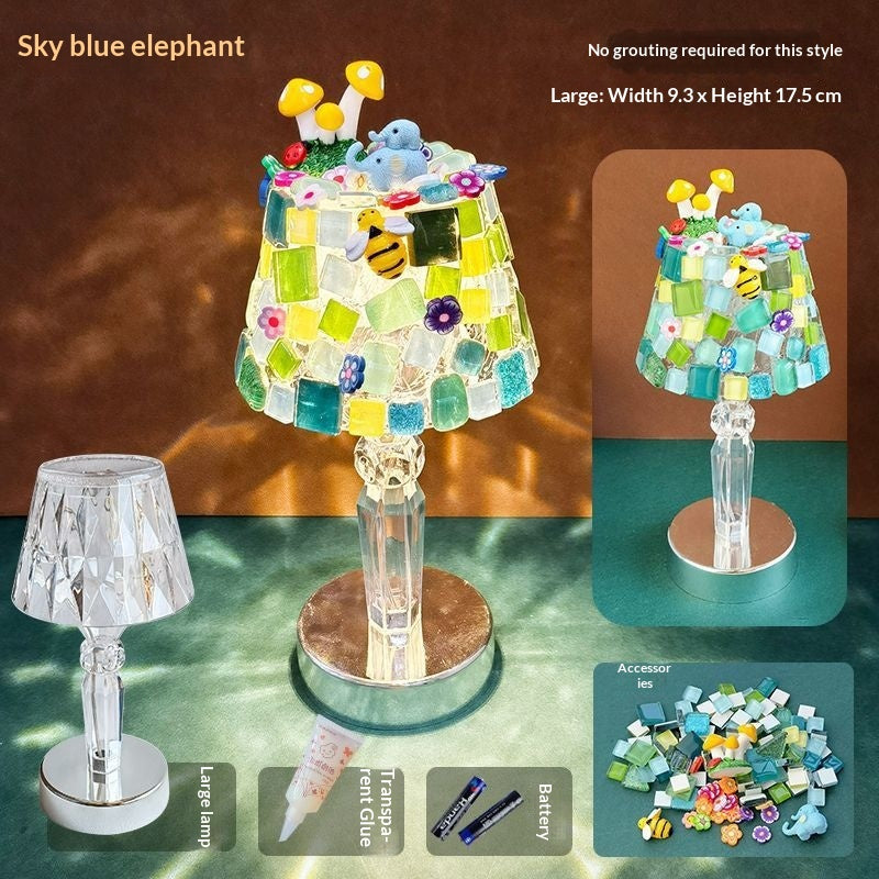 Matériau de bricolage de petite lampe de table fait main