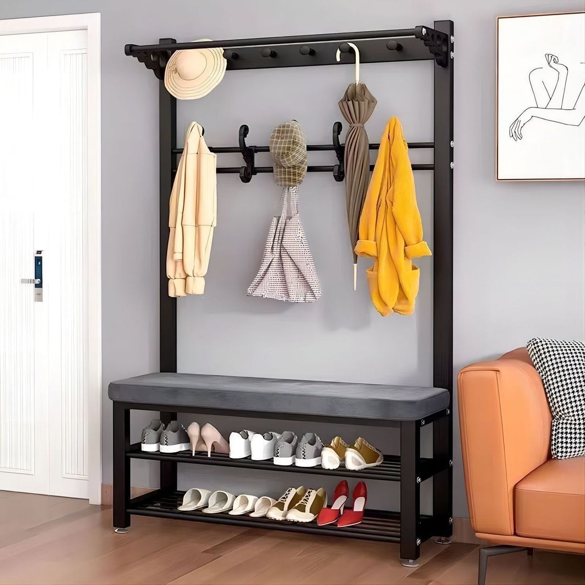 Chaussure de chambre à coucher Rack d'armoire Rack moderne simple
