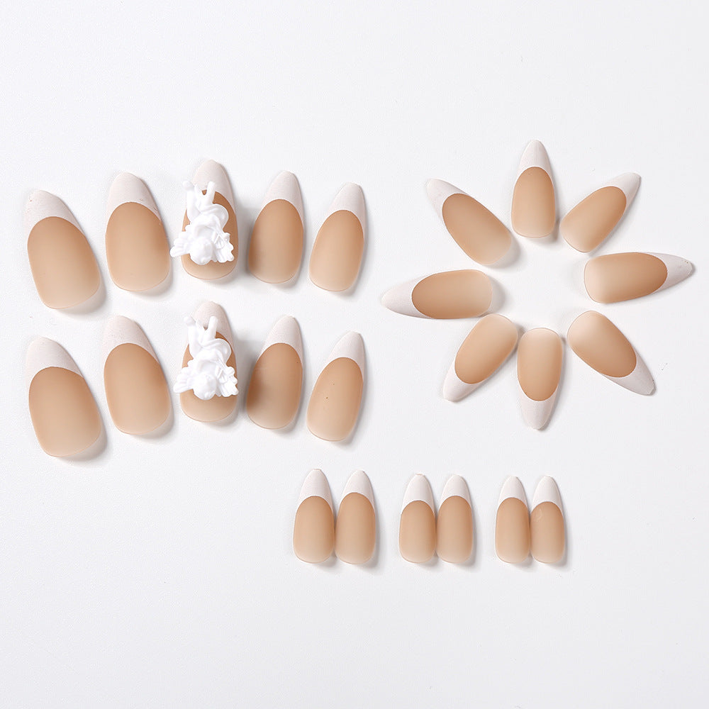Français Bare et couleur chair eau goutte Conseil de ongles
