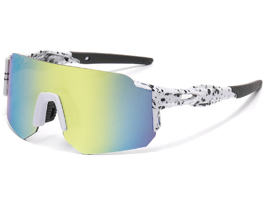 Lunettes de soleil enduites de couleur