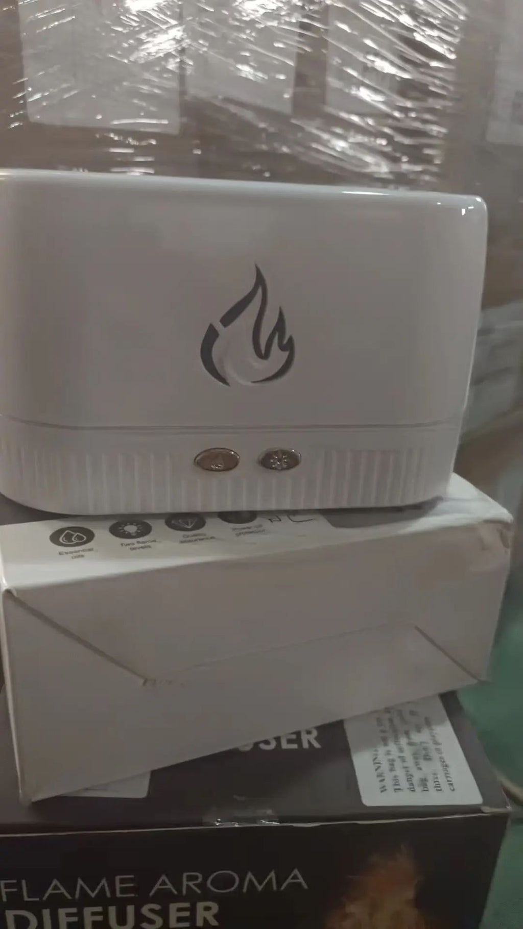Humidificateur de bureau à flamme de simulation 3D