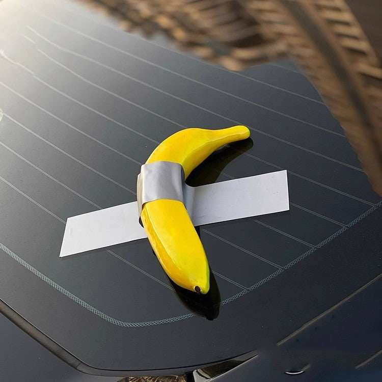 A creative Banana Spoof Art Sticker car