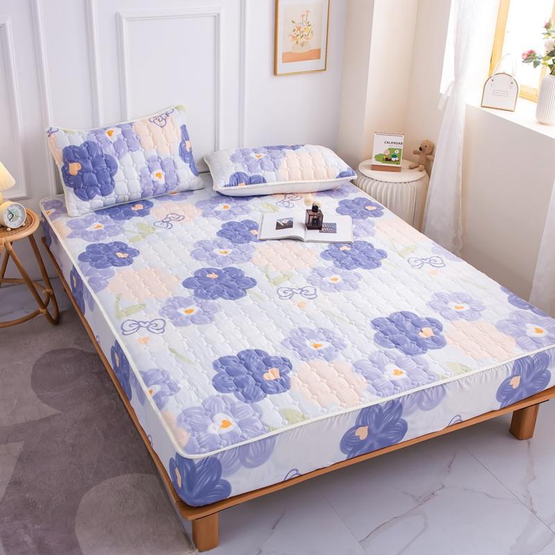 Cotton recouvert anti-dérapant tapis de lit