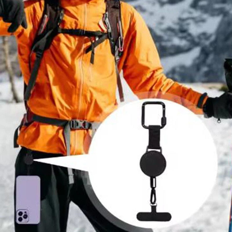 Support de téléphone antivol rétractable Bracelet de téléphone Lanyard