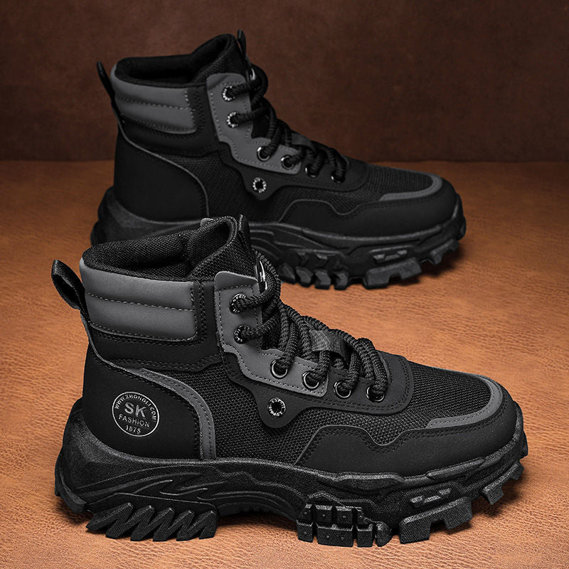 Bottes de travail respirantes haut de gamme Vintage style britannique