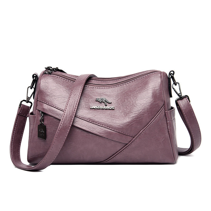 Épaule en cuir souple de mode Sac transversal de grande capacité