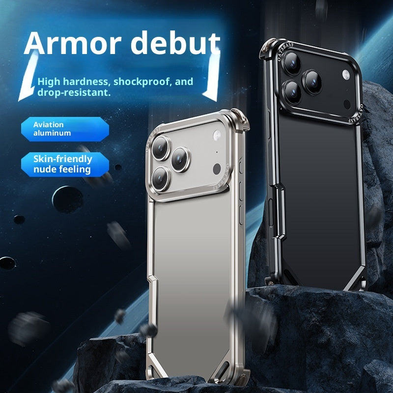 Convient pour 1716promax Seahorse Buckle Frame with Lens Phone Case 15 Metal