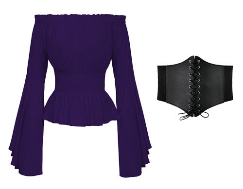 Chemise minimaliste style Renaissance pour femmes