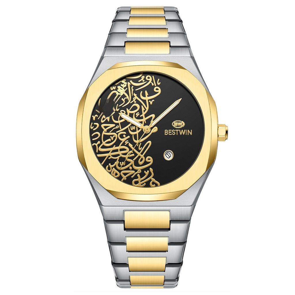 Montre homme Quartz avec un motif en marbre