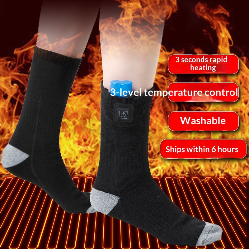 Chaussettes chauffantes à température contrôlée à trois vitesses à régulation thermique hivernale