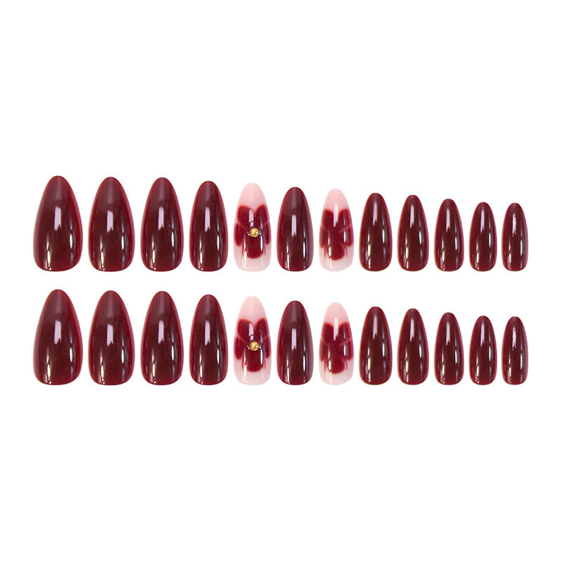 Stickers Nail Ombre rouge à la peau