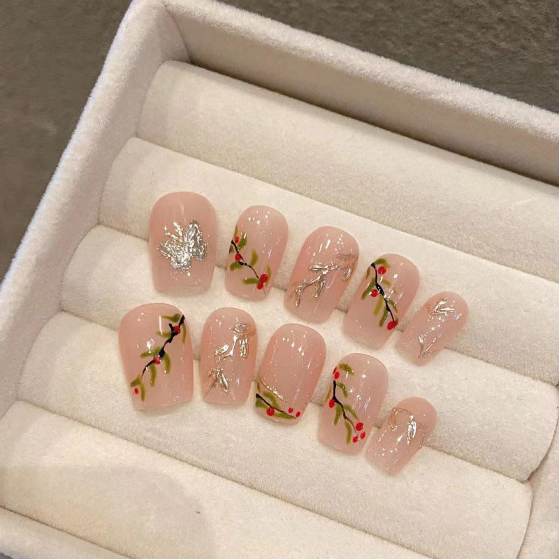 Art des ongles Printemps Petites fleurs Vibe d'été Faux ongles