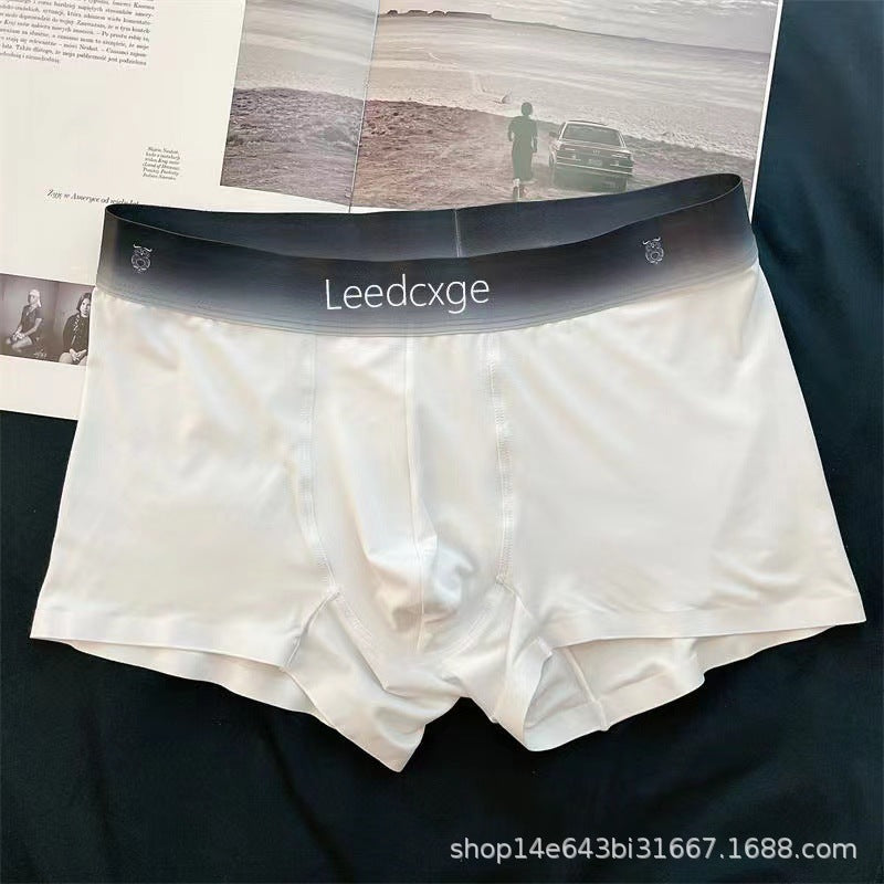 Ice Silk Sous-vêtements Homme Garçons Solid Couleur Lumière Respirant Pas de Boxer Sens