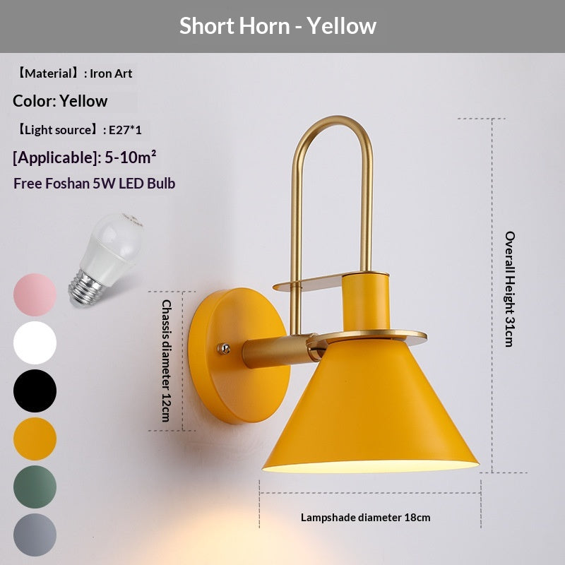 Lampe de lit personnalisée de style Macaron