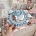 Porte-carte double en forme de coeur