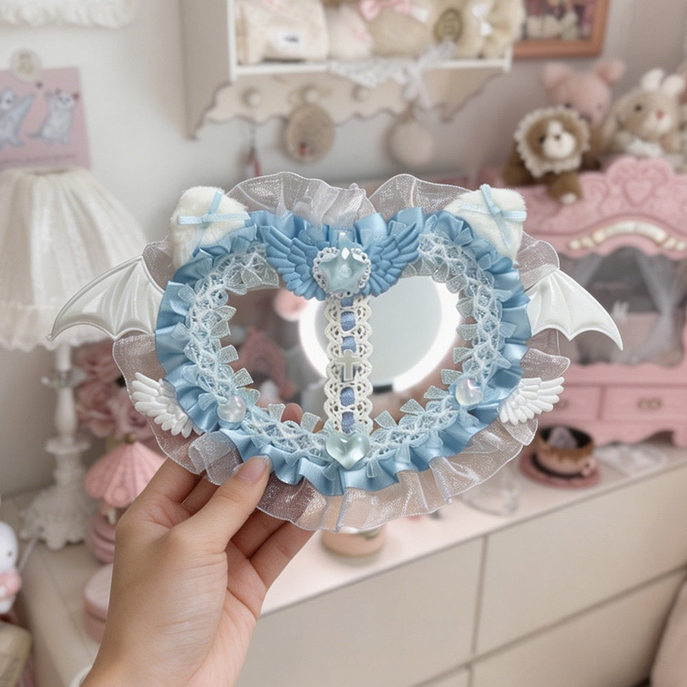 Porte-carte double en forme de coeur
