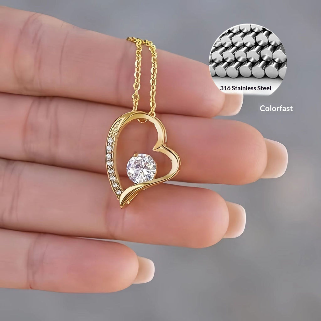 Minimaliste incrusté de diamants Stylish Polyvalent pendentif en acier inoxydable