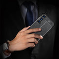 S24Ultra Telephone Case M34 Litchi Pattern A35 Anti-fall Shell Business S23FE Cas de protection