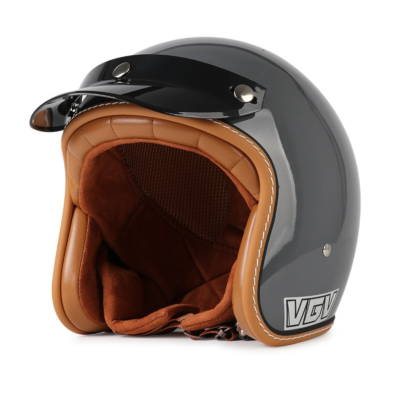 Casque de moto 3C Certifié voiture électrique rétro