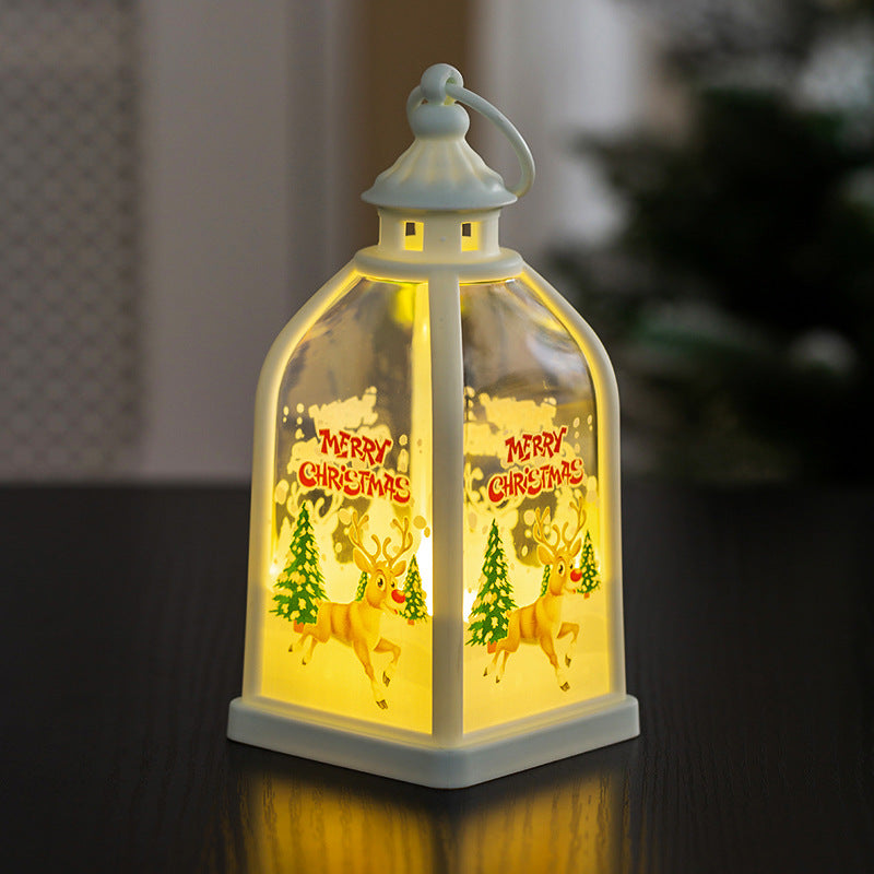 Décoration de Noël Portable lumière de nuit lumineuse Fenêtre cadeau de Noël