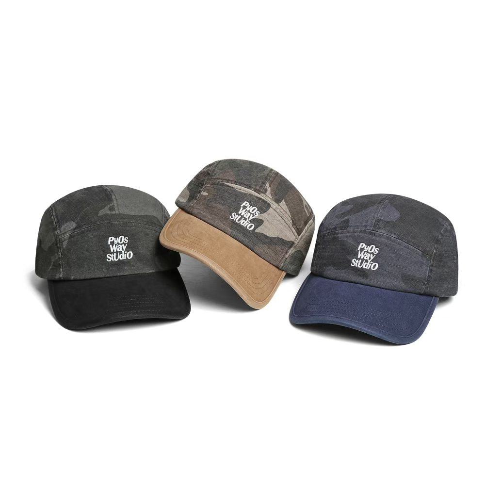 Mode Retro Laverd Patchwork Lettre Casquette de baseball