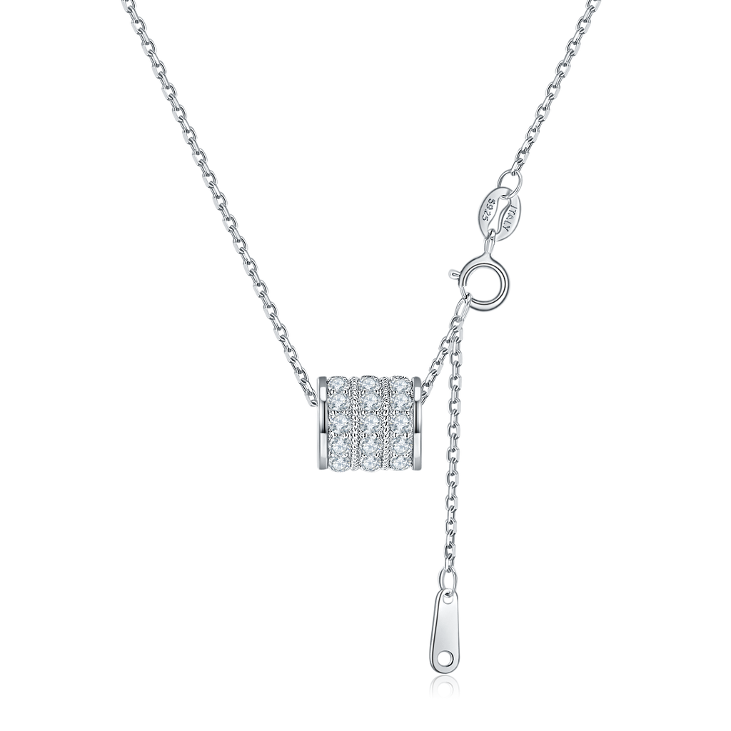 S925 Collier pendentif en acier inoxydable