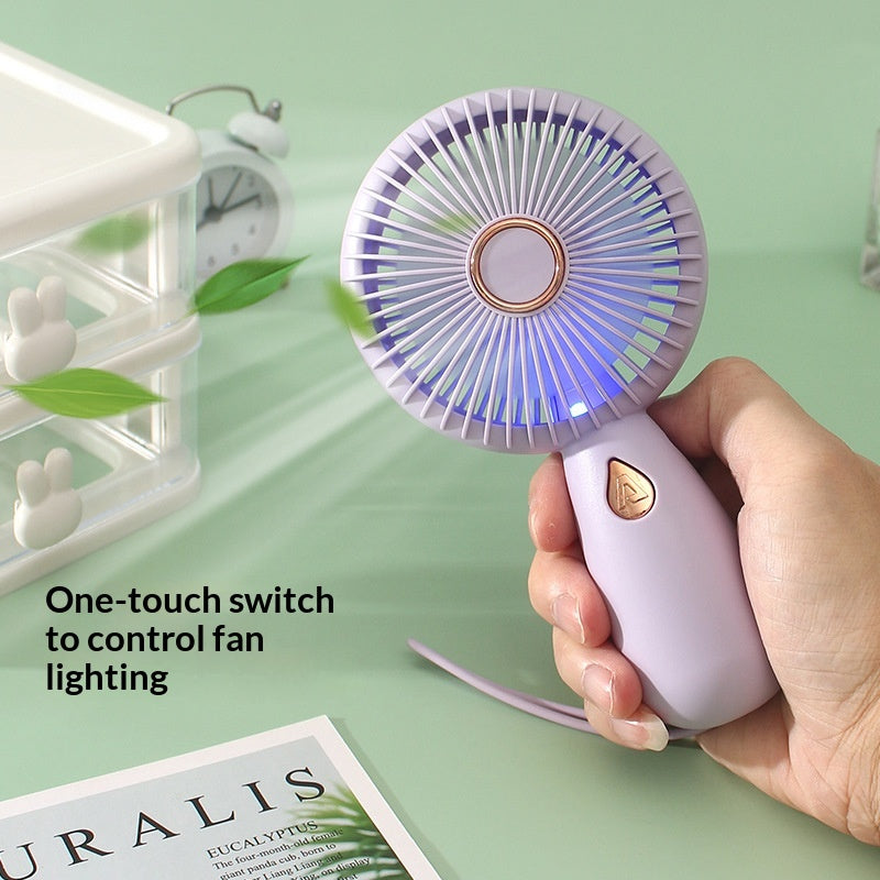 Mini ventilateur portable portable avec LED