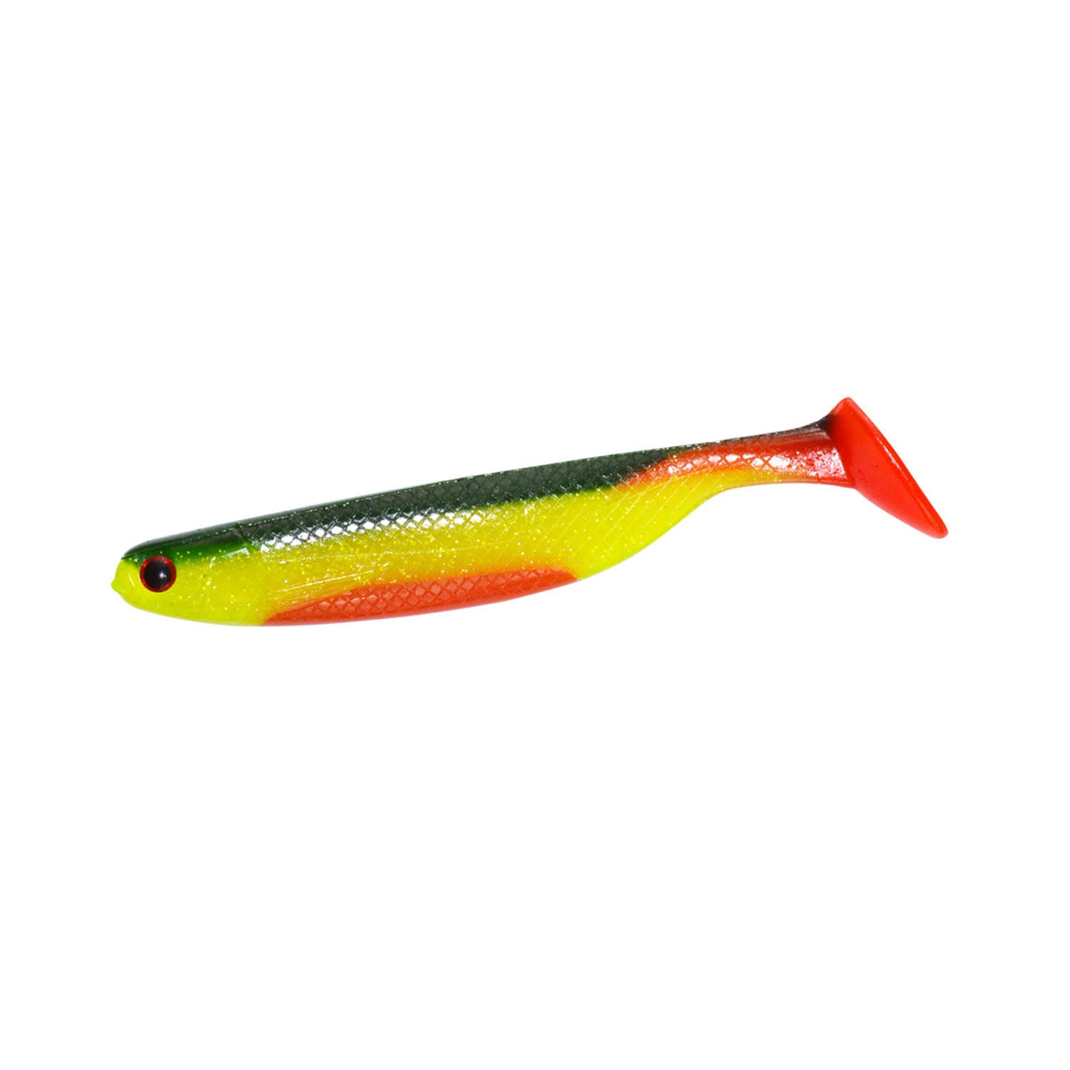 Poissons colorés à queue molle de vers
