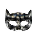 Performance Masquerade d'Halloween Cristaux Stick-on Cat Hommes et femmes Masque